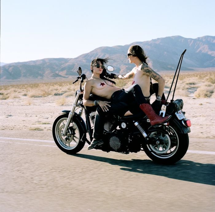 Girls on a motorcycle in Sandakan