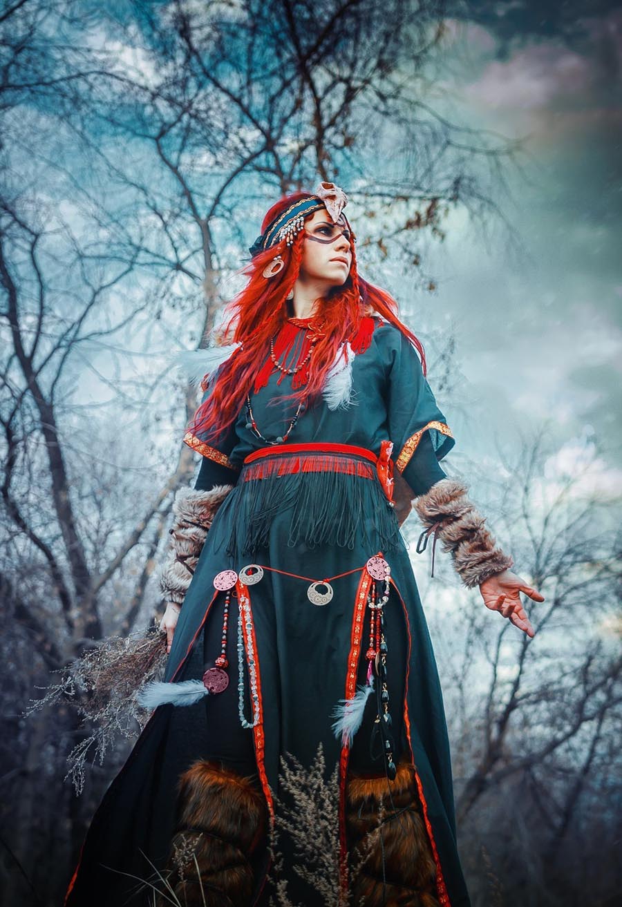 Girls in Slavic costumes underwear in Sandakan