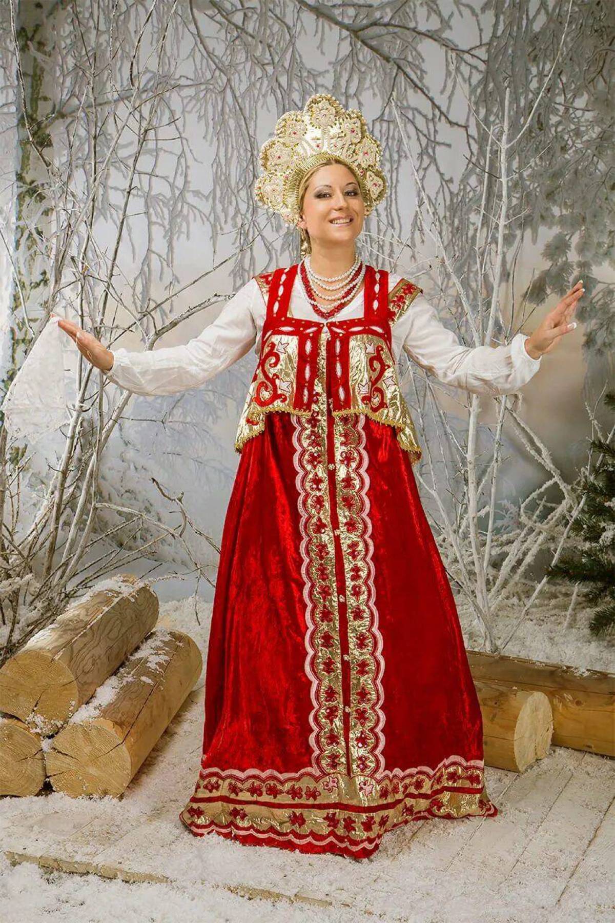 Girls in Slavic costumes in Sandakan